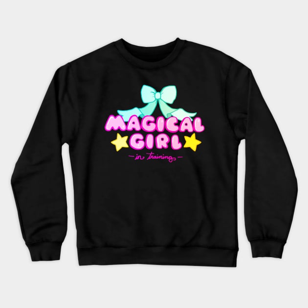 Magical Girl in Training Crewneck Sweatshirt by paintdust